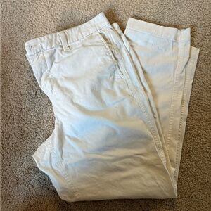 J. Crew Women’s Cream Chinos SZ 12